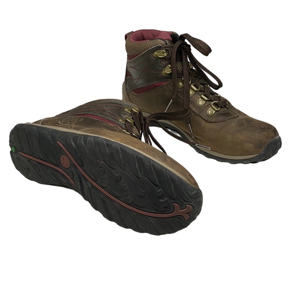 Timberland ✪ Norwood Mid Waterproof Hiking Boot ✪ Distressed Brown Leather ✪ 8M - Picture 10 of 16